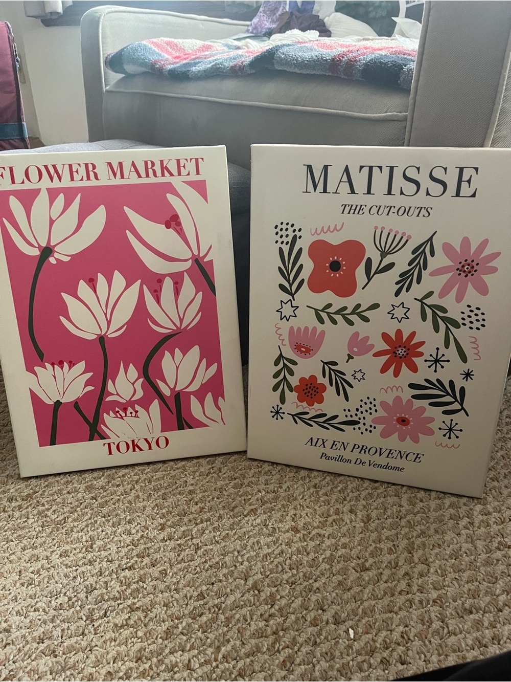 Matisse & Flower Market Floral Art Prints - Pink